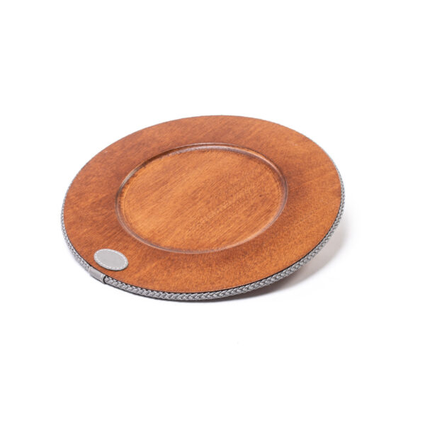 Sottopiatto in legno rotondo 1pz