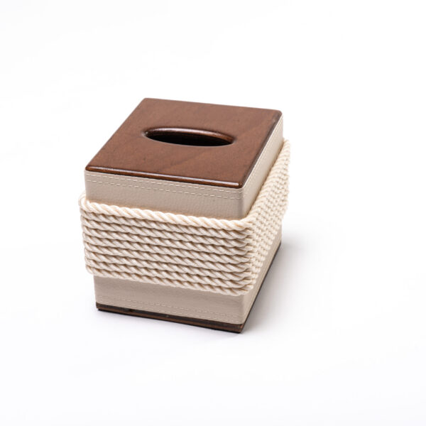 Portakleenex (cubo) in legno - immagine 6