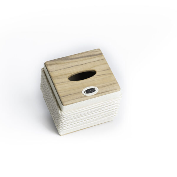 Portakleenex (cubo) in legno - immagine 2