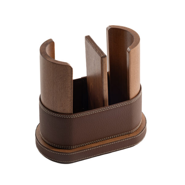 Porta bicchieri in pila di legno - acqua/caffè - immagine 7