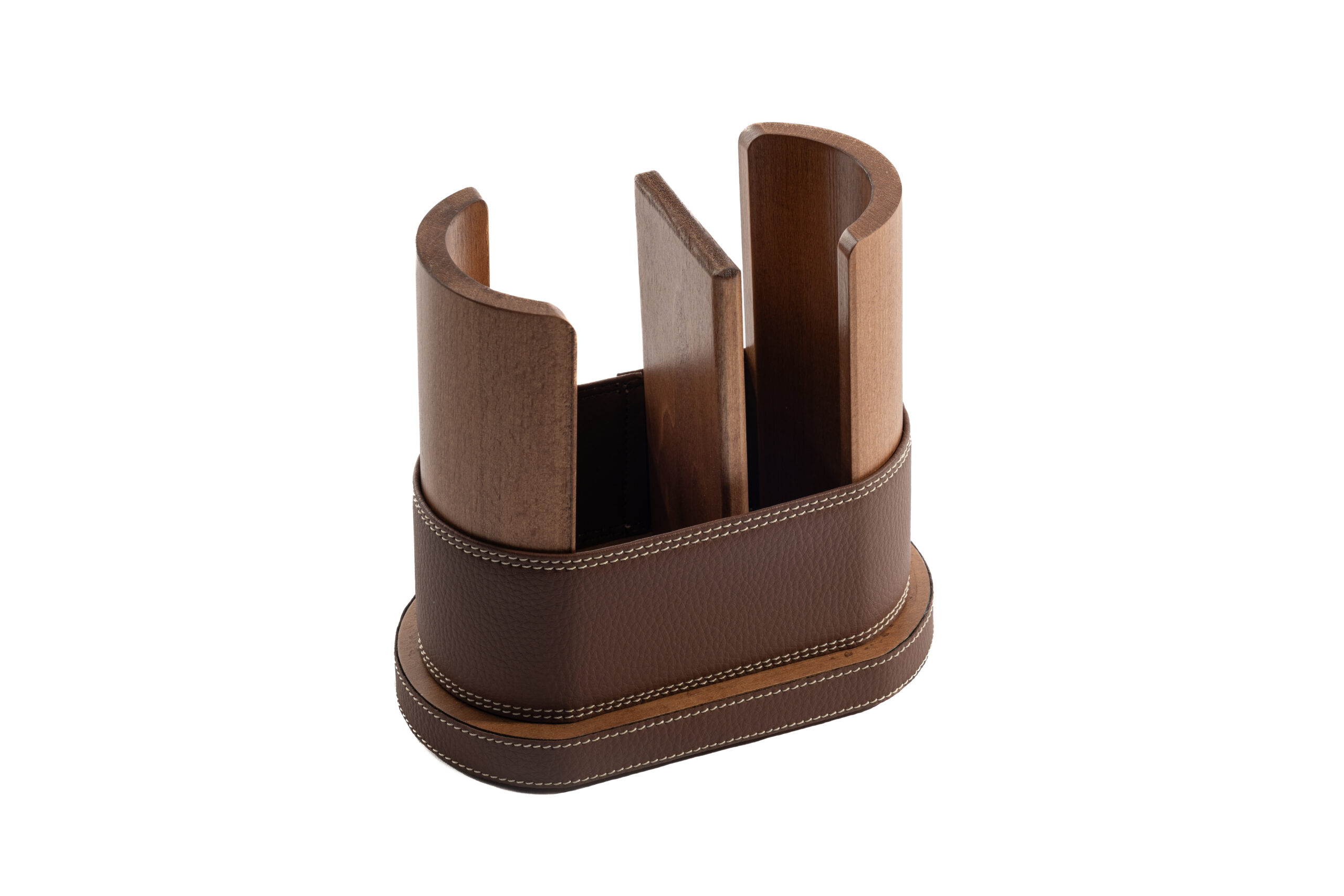 Porta bicchieri in pila di legno - acqua/caffè - immagine 7