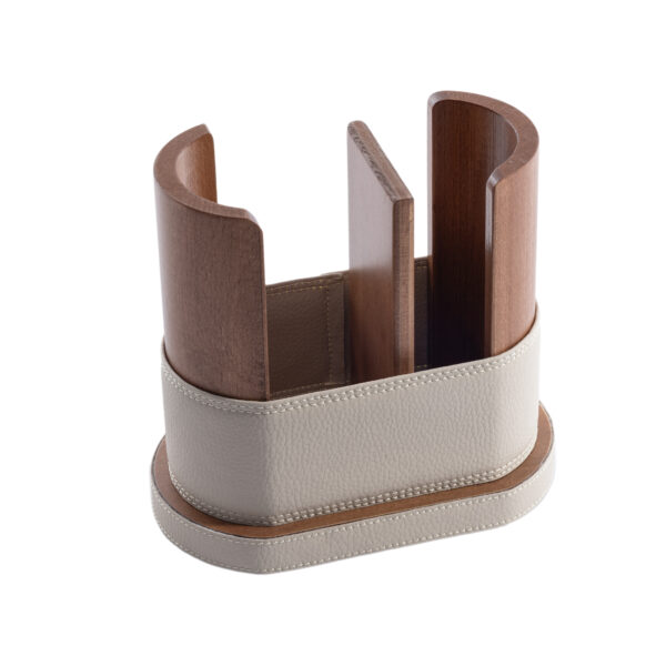 Porta bicchieri in pila di legno - acqua/caffè - immagine 5