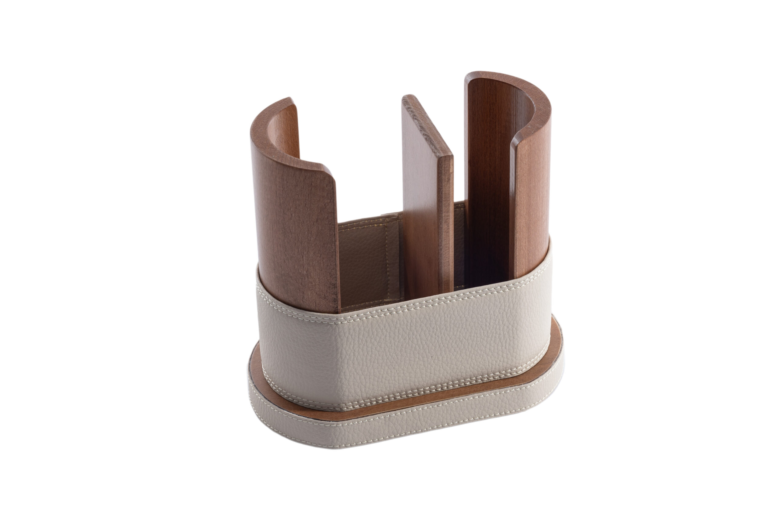 Porta bicchieri in pila di legno - acqua/caffè - immagine 5
