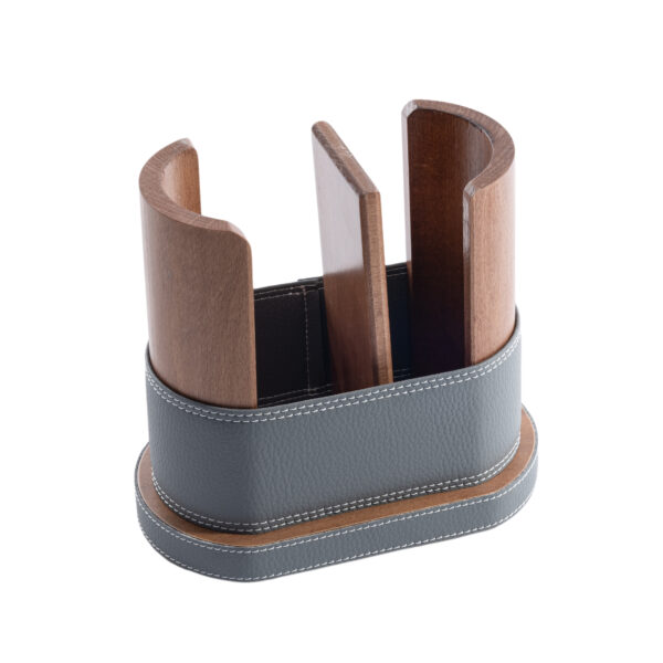 Porta bicchieri in pila di legno - acqua/caffè - immagine 4