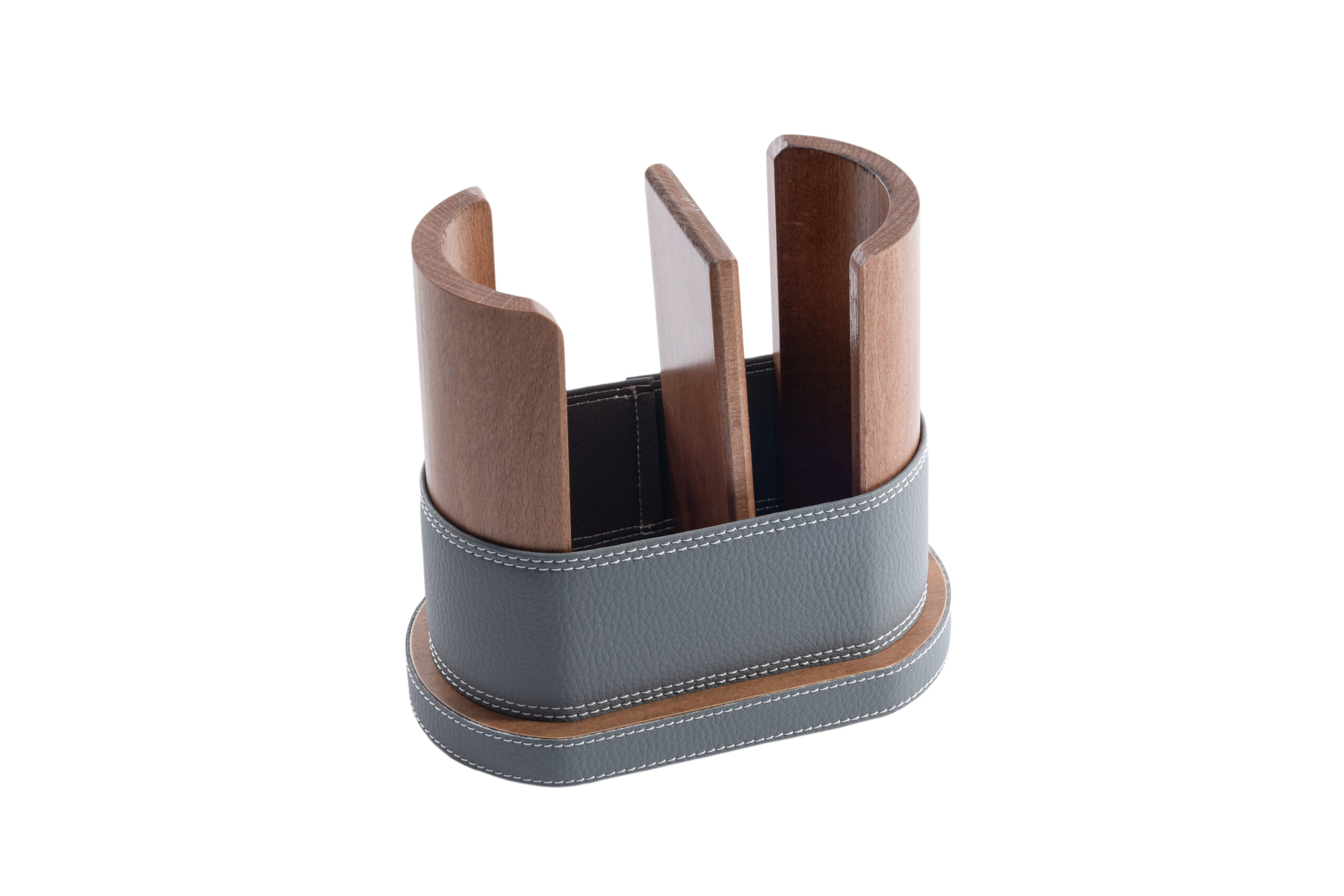 Porta bicchieri in pila di legno - acqua/caffè - immagine 4